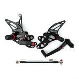 Racing Footrest Rearsets Rear Set Foot Pegs Suzuki Gsxr 600 750 2015 Black